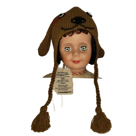 NIRVANA DESIGNS Handmade Puppy Dog Wool Children's Hat - NEW With Tags - Picture 7 of 15